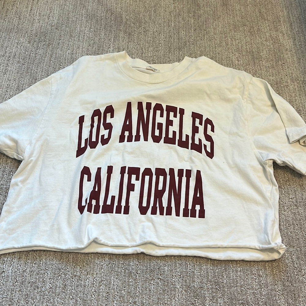 brandy/john galt oversized cropped t shirt